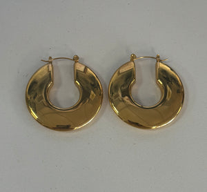MS Large Flat Hoop Earrings