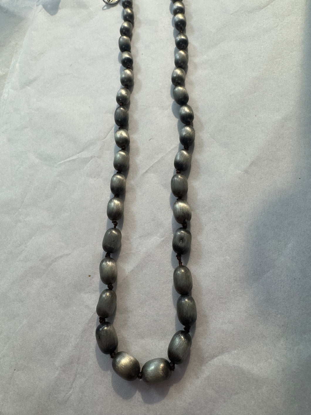 Short Grey Pearl Necklace