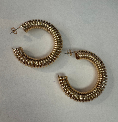 Coil Hoop Earrings