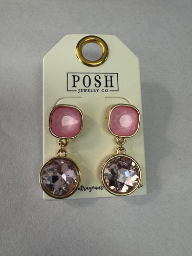 Pink Dangle Earrings