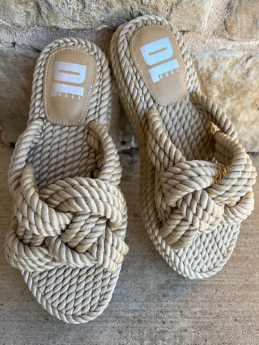 Knotty Natural Rope Sandal