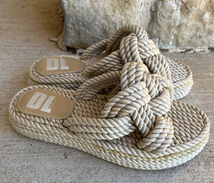 Knotty Natural Rope Sandal