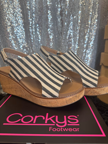 Corkys Carley Stripe Heel