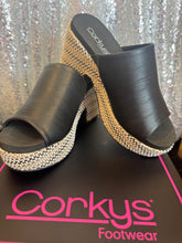 Load image into Gallery viewer, Corkys Totally Buggin Black Heel