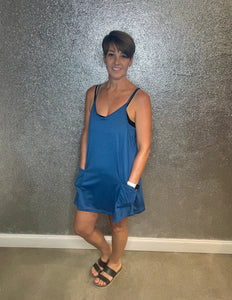 Tennis Dress w Shorts (blue)
