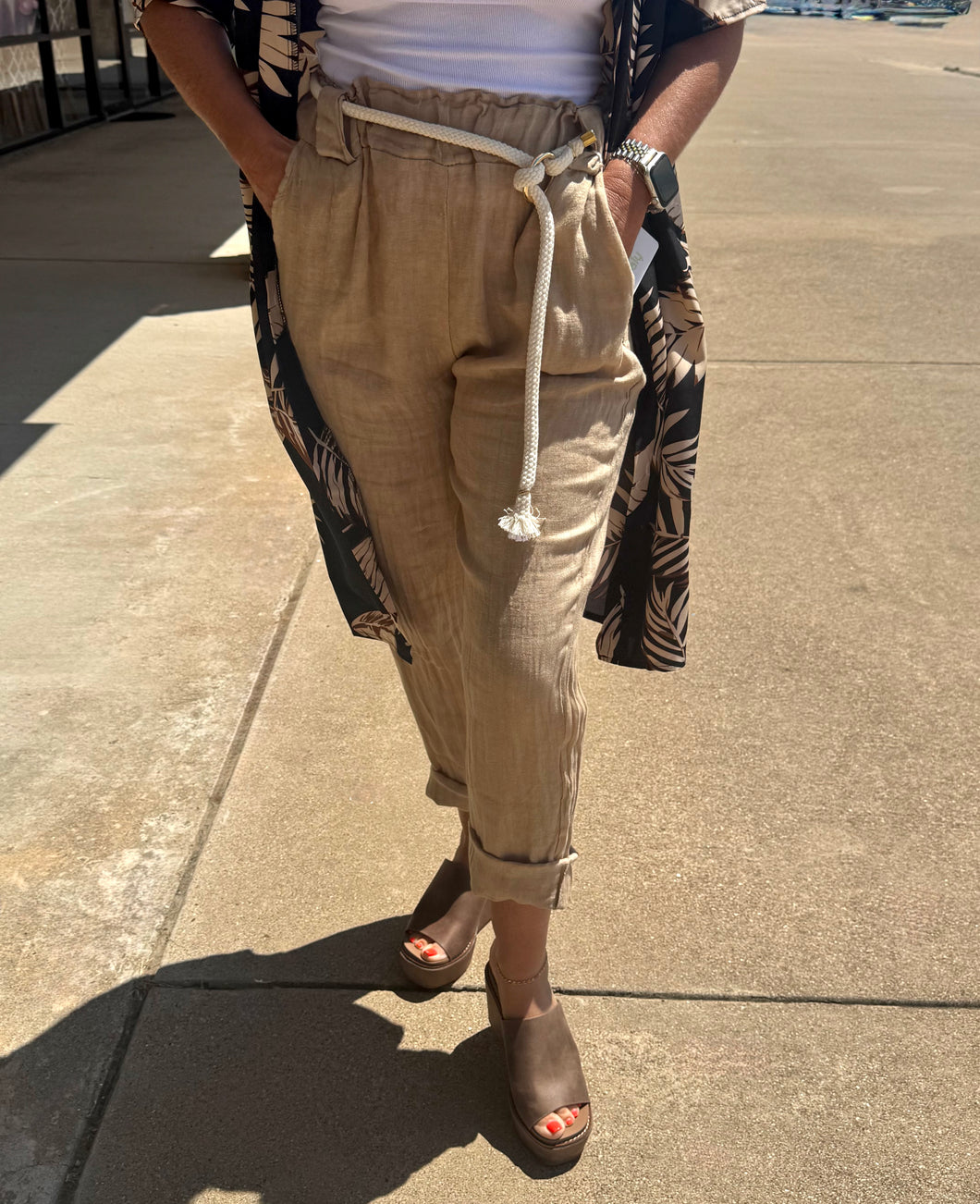 Rope Waist Pants