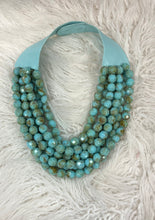Load image into Gallery viewer, Multi Layered Pearl Beaded Collar Magnetic Necklace