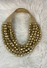 Load image into Gallery viewer, Multi Layered Pearl Beaded Collar Magnetic Necklace