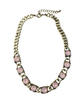 Load image into Gallery viewer, Brass Egde Crystal Chain