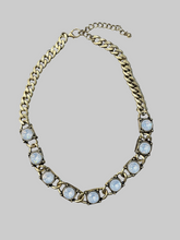 Load image into Gallery viewer, Brass Egde Crystal Chain