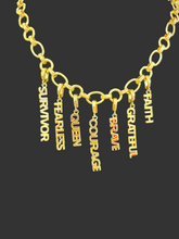 Load image into Gallery viewer, Montra Charm Necklace-Gold Water Resistant