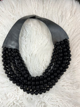 Load image into Gallery viewer, Multi Layered Pearl Beaded Collar Magnetic Necklace