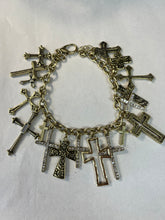 Load image into Gallery viewer, Multi Cross Charm Bracelet