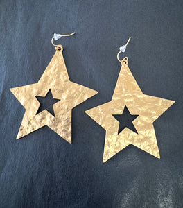 Metal Star Earrings