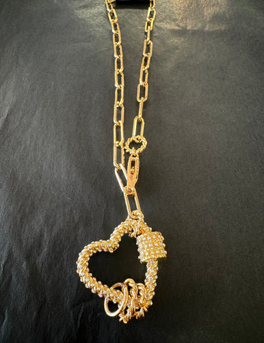 Heart Charm Link Necklace