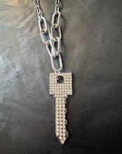 Load image into Gallery viewer, Crystal Key Necklace