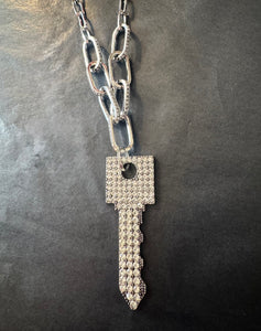 Crystal Key Necklace