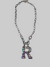 Load image into Gallery viewer, Initial AB Necklace With Pave Stones