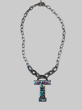 Load image into Gallery viewer, Initial AB Necklace With Pave Stones