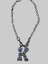 Load image into Gallery viewer, Initial AB Necklace With Pave Stones
