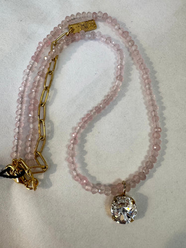 Paige Necklace Pink