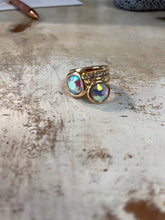 Load image into Gallery viewer, Double Crystal Stretchy Ring