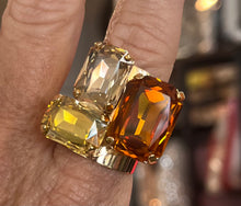 Load image into Gallery viewer, Crystal Adjustable Ring-Fall Mix