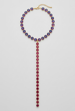 Load image into Gallery viewer, Show Stopper Crystal Charm Necklace-Purple Volcano