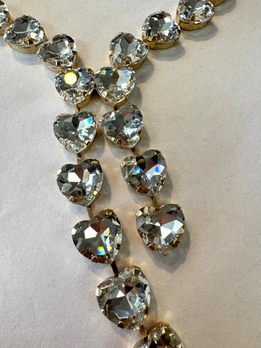 Rhinestone Heart Necklace