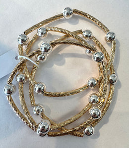 Stretchy Pearl Bracelet 4 Strand-Water Resistant
