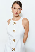 Load image into Gallery viewer, Halter Dress W/Gold Starfish  Seashell Accent