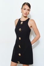 Load image into Gallery viewer, Halter Dress W/Gold Starfish  Seashell Accent