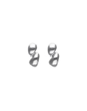 Load image into Gallery viewer, UNOde50 Chunky Double Teardrop Earrings-Silver