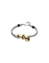 Load image into Gallery viewer, UNOde50 Double-strand bracelet with lobster clasp and two drops-pul2662oromtlom