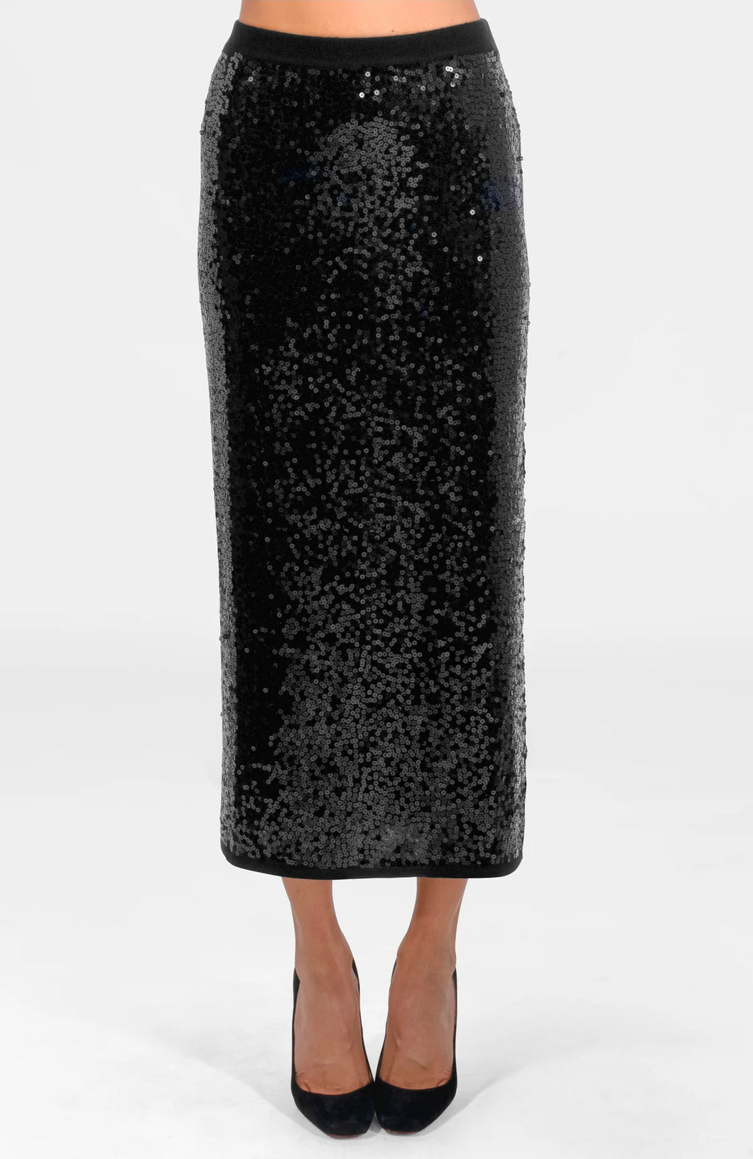 Gretchen Scott Twinkle Maxi Skirt-Black