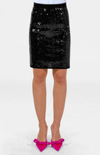 Load image into Gallery viewer, Gretchen Scott Twinkle Mini Skirt-Black