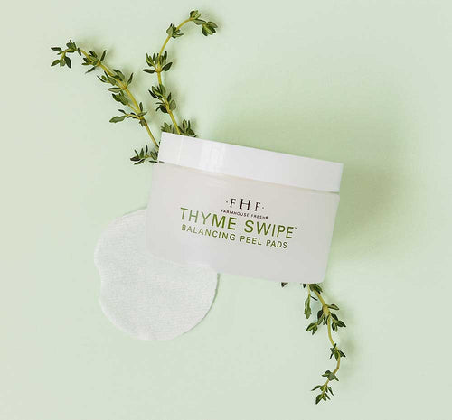 FHF Thyme Swipe  Organic Matcha + Thyme Balancing Peel Pads