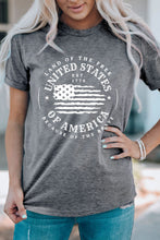 Load image into Gallery viewer, US Flag Graphic Short Sleeve Tee