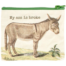 Load image into Gallery viewer, My Ass is Broke Zipper Wallet
