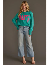 Load image into Gallery viewer, Merry Sweater-Lt. Blue &amp; Bright Pink