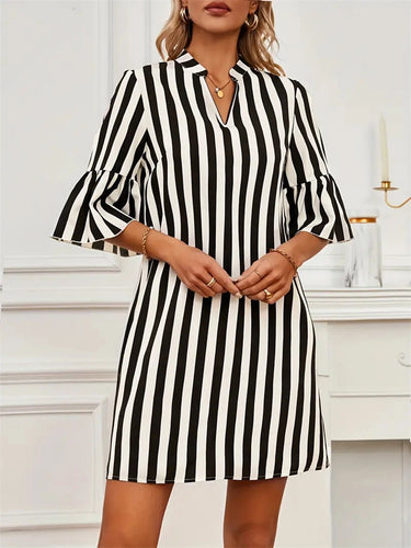 Striped Flare Dress