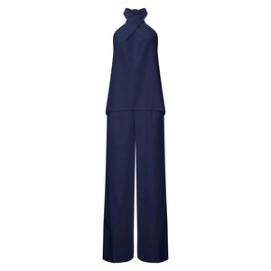 Halter Top & Wide Leg Pants Set