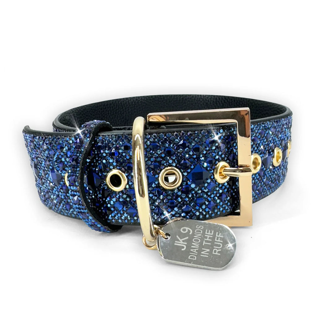 Jacqueline Kent Large Blue Dog Collar