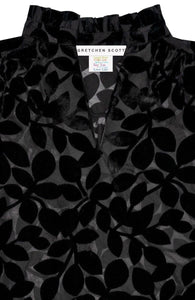 Gretchen Scott Burnout Ruffleneck Tunic