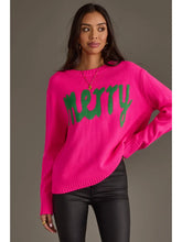 Load image into Gallery viewer, Merry Sweater-Pink/Green