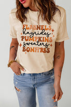 Load image into Gallery viewer, Letter Graphic Round Neck T-Shirt