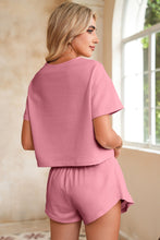 Load image into Gallery viewer, Cropped Tee and Ruffle High Waist Skort Set