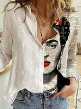 Load image into Gallery viewer, Face Button Up Blouse