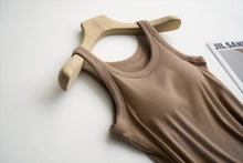 Load image into Gallery viewer, Tank Top w Built In Bra Cocoa