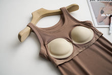 Load image into Gallery viewer, Tank Top w Built In Bra Cocoa